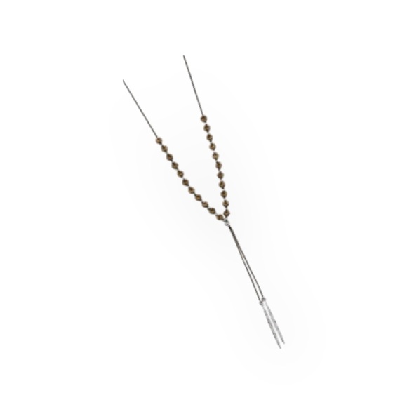 new Gorjana ϟ Pyrite Gem Beaded Necklace ϟ 18K Silverplated ϟ Energy Spiritual - Picture 4 of 10